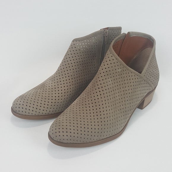 lucky brand perforated booties